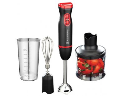 Russell Hobbs 18980 Desire 3-in-1 Hand Blender, 400 W - Black and Red 220  VOLT NOT FOR USA